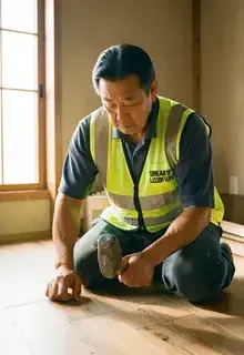 職人による施工